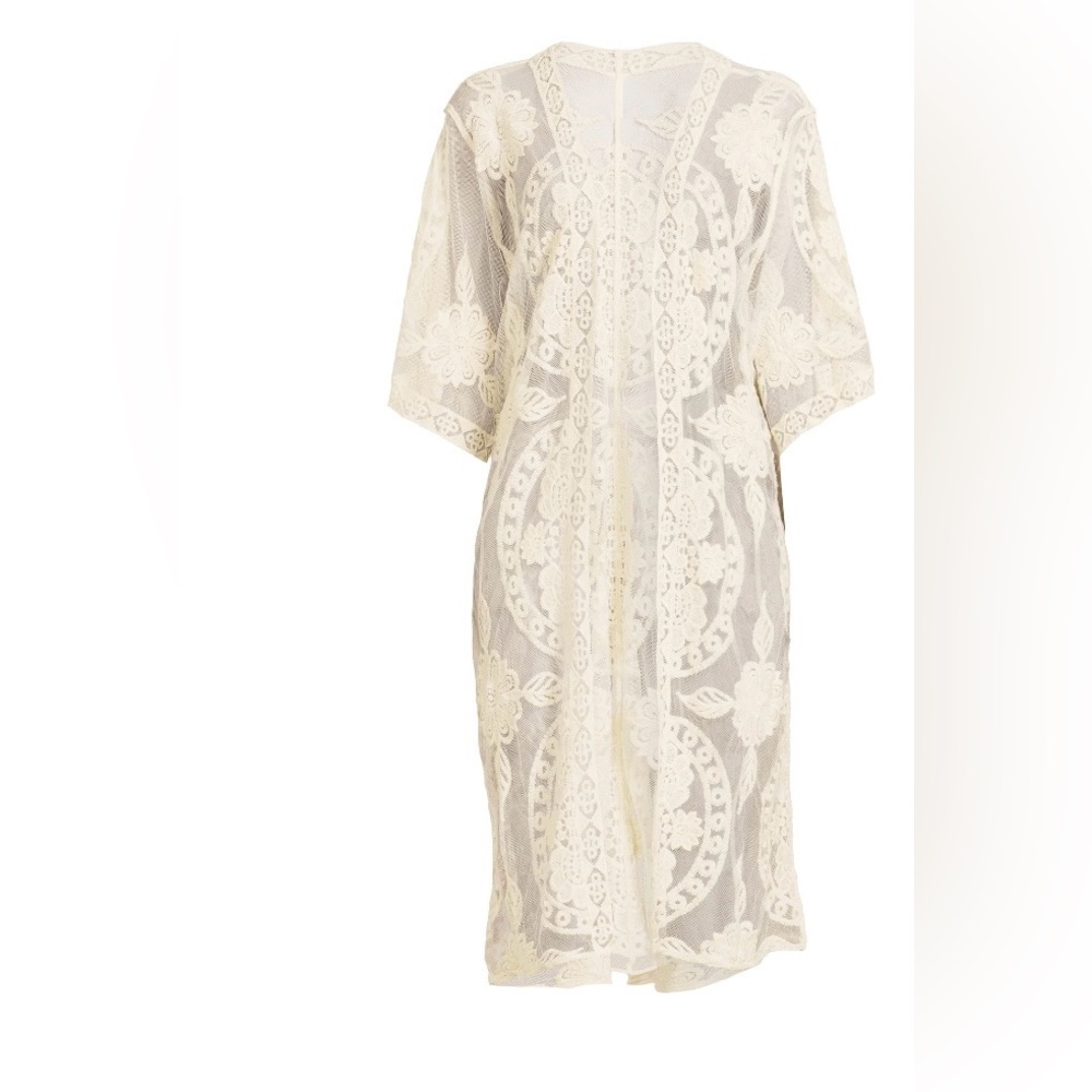 Women's Lace Layering Piece, Ivory Size L/XL
